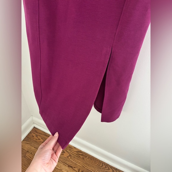 Anthropologie Merlot Ribbed Cutout Strapless Dress - Picture 6 of 9